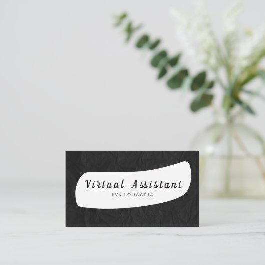 Carte de visite de l'Assistant virtuel (Debout devant)