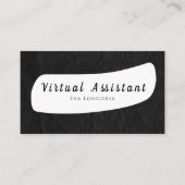 Carte de visite de l'Assistant virtuel (Devant)