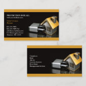 Carte de visite de l'assurance de sécurité (Devant / Derrière)