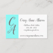 Carte de visite de l'auteur (Devant)