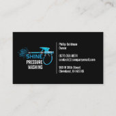 Carte de visite de lavage à pression d'eau (Devant)
