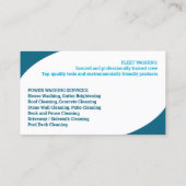 Carte de visite de lavage à pression d'eau (Dos)