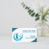 Carte de visite de lavage à pression d'eau (Debout devant)