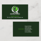 Carte de visite de lavage à pression d'eau (Devant / Derrière)