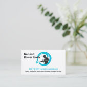 Carte de visite de lavage à pression d'eau (Debout devant)