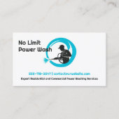 Carte de visite de lavage à pression d'eau (Devant)