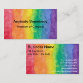 Carte de visite de lavage d'aquarelle (Devant / Derrière)