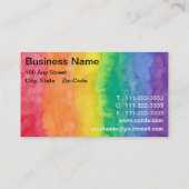 Carte de visite de lavage d'aquarelle d'ours (Dos)