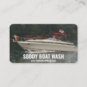 Carte de visite de lavage de bateau Soddy (Dos)