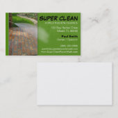 Carte de visite de lavage de pression ou de (Devant / Derrière)