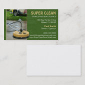 Carte de visite de lavage de pression ou de (Devant / Derrière)