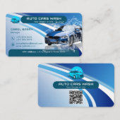 Carte de visite de lavage de voiture moderne (Devant / Derrière)