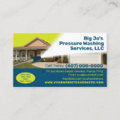 Carte de visite de lavage sous pression/alimentati (Devant)