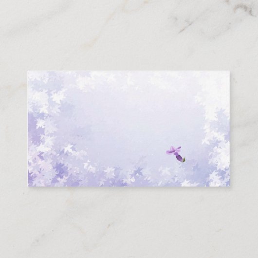 Carte de visite de lavande (Dos)