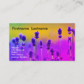 Carte de visite de lavande (Devant)