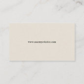 Carte de visite de l'aviation militaire (Dos)