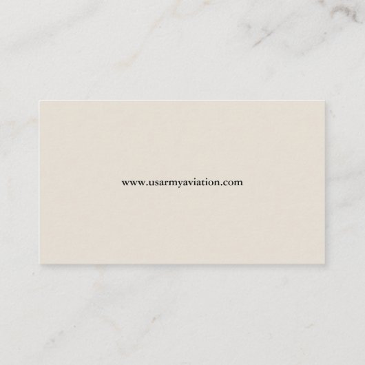 Carte de visite de l'aviation militaire (Dos)