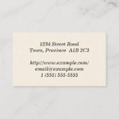 Carte de visite de l'avocat moderne (Dos)