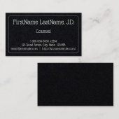 Carte de visite de l'avocat propre et minimal (Devant / Derrière)