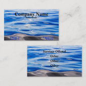 Carte de visite de l'eau (Devant / Derrière)