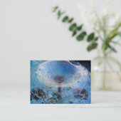 Carte de visite de l'eau bleue (Debout devant)