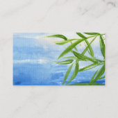 Carte de visite de l'eau et de bambou (Dos)