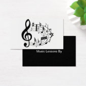 Carte de visite de l'échelle de musique du personn (Bureau)