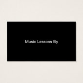 Carte de visite de l'échelle de musique du personn (Dos)