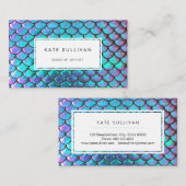 carte de visite de l'échelle de sirène (Devant / Derrière)