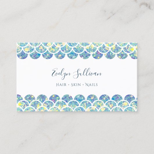 carte de visite de l'échelle de sirène de parties  (Devant)