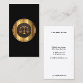 Carte de visite De L'Échelle D'Or Du Procureur De  (Devant / Derrière)