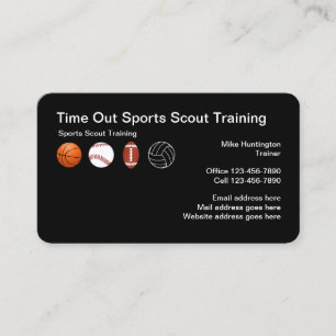 Carte de visite de l'école de formation de scout s