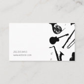 Carte de visite de l'école de musique (Dos)