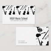 Carte de visite de l'école de musique (Devant / Derrière)