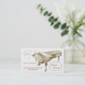 Carte de visite de leçon de piano (Debout devant)