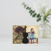 Carte de visite de leçon de violon (Debout devant)