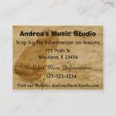 Carte de visite de leçon de violon (Dos)