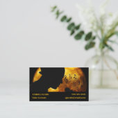 Carte de visite de leçon vocale (Debout devant)