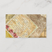 Carte de visite de leçons de piano de musique (Dos)