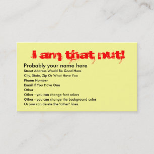 Carte de visite de l'écrou ATV de quadruple