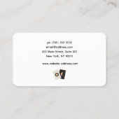 Carte de visite de lecteur de carte Tarot Moyen Ps (Dos)