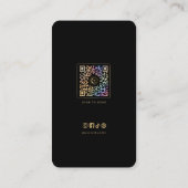 Carte de visite de lecteur de tarot de luxe avec c (Dos)