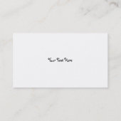 Carte de visite de lecture (Dos)