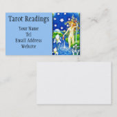 Carte de visite de lecture de tarot d'étoile (Devant / Derrière)