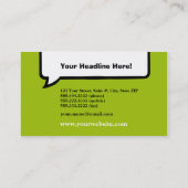 Carte de visite de légende (Dos)