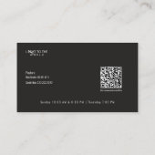 Carte de visite de l'église (Dos)