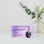 Carte de visite de l'église photo Pastor ou Deacon (Debout devant)