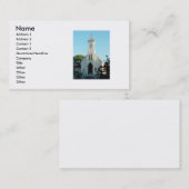 Carte de visite de l'église religieuse (Devant / Derrière)