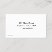 Carte de visite de légumes (Dos)