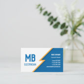 Carte de visite de l'électricien/compagnie électri (Debout devant)